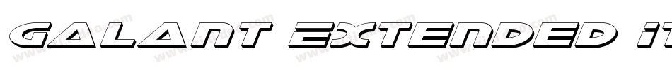Galant Extended Italic字体转换